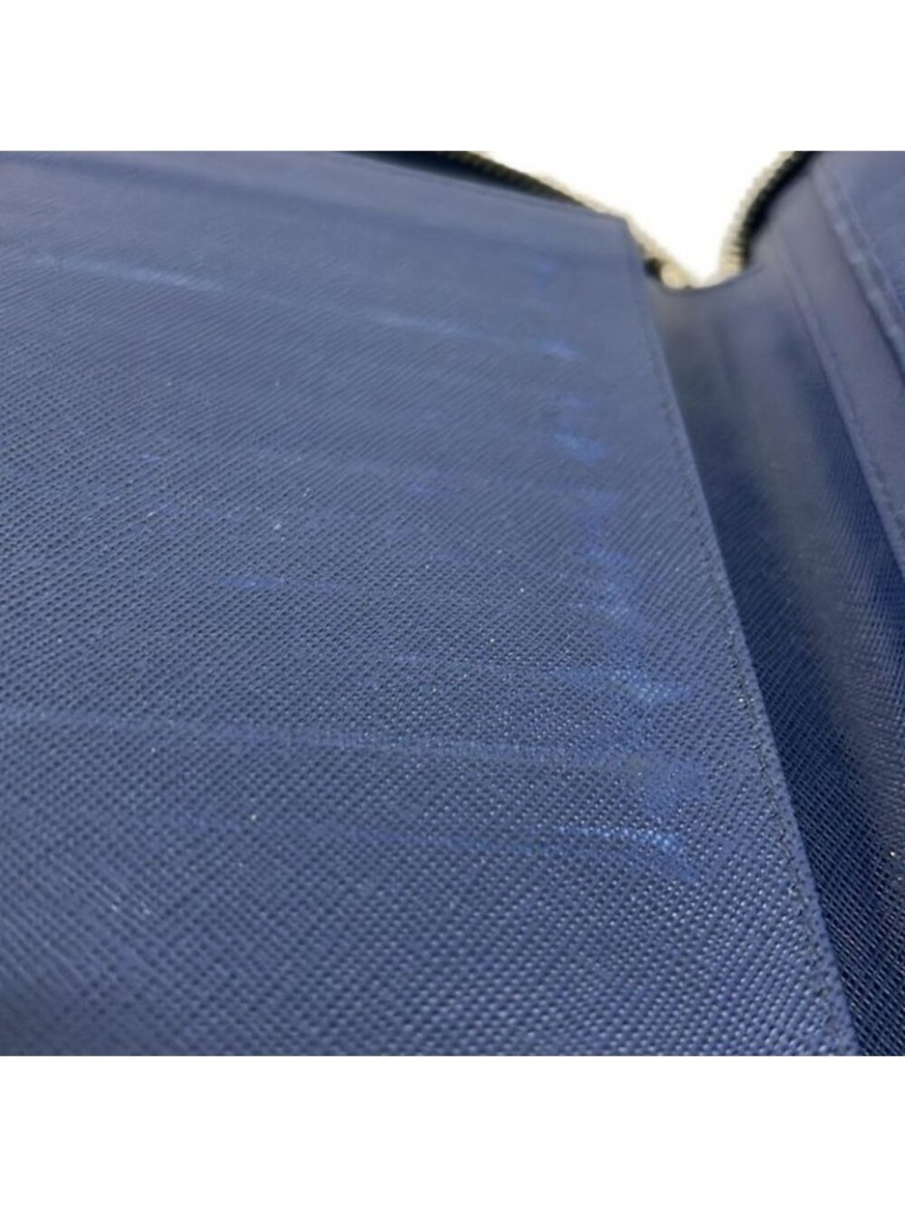 Prada Wallet Navy Double Zip Organizer Around Leather - Picture 9 of 10